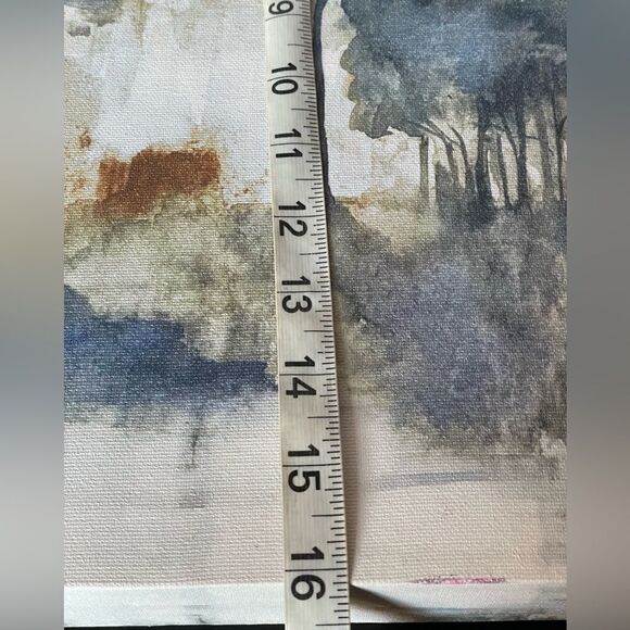 Maya Woods “Autumn Indigo” Landscape Wall Art Print on Classic Canvas - Picture 6 of 16